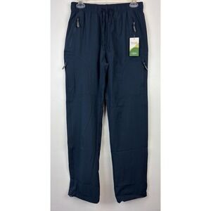 Libin Cargo Pants Women Small Blue Jogger UPF 50 Quick Dry Waterproof Hiking New